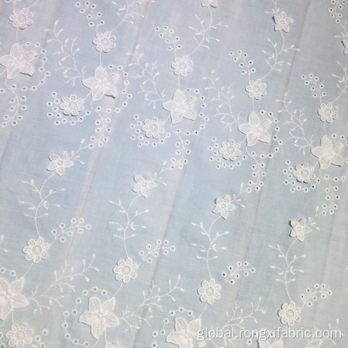 China beige cotton embroidery white 3d lace trim fabric Factory